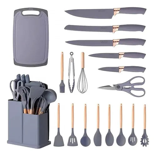 kit Set Completo de Utensilios de Cocina 19 Piezas