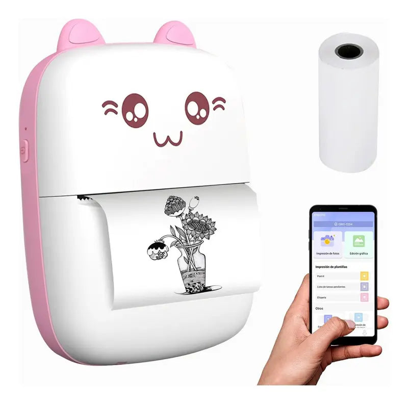 Mini Impresora Portátil Bluetooth para Celular  Compacta